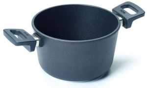 סיר עגול 24 ס''מ עם מכסה ו-2 ידיות Woll Titanium Nowo 124NL 