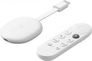 הום בינו - כל מה שצריך לבית מסכי טלוויזיה ואביזרים סטרימר Google Chromecast עם (Google TV (HD - לבן