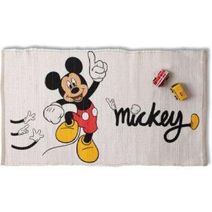 הום בינו - כל מה שצריך לבית שטיחים שטיחון רצפה מכותנה 120X180 ס''מ דגם Mickey Mouse מבית Homestyle